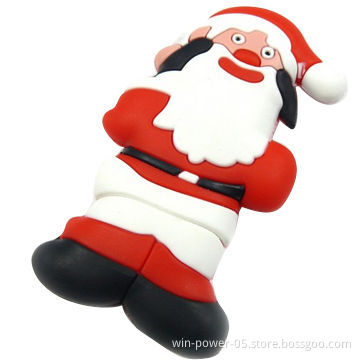 Promotional Cartoon USB Flash Drive, Santa Claus USB Good Gift on Christmas or Children's Day